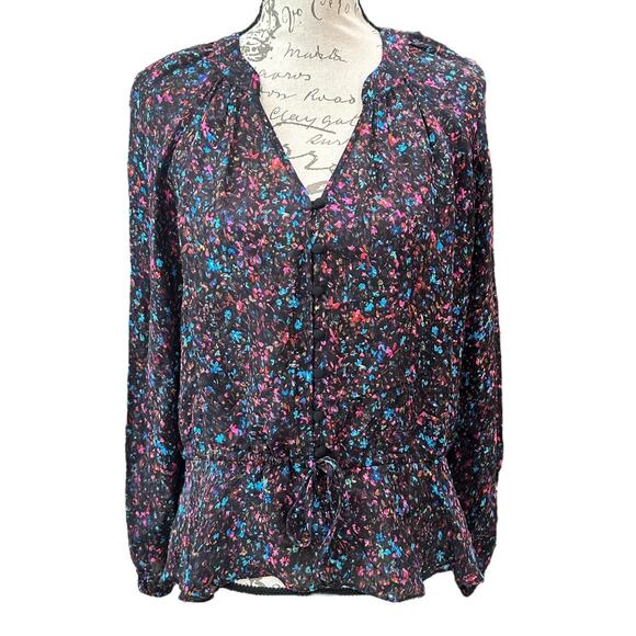 Parker Rosaline Multi-Color Floral
Peplum Blouse - Picture 2 of 8